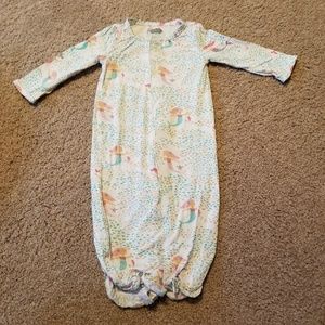 Mud pie mermaid sleep gown that converts to romper